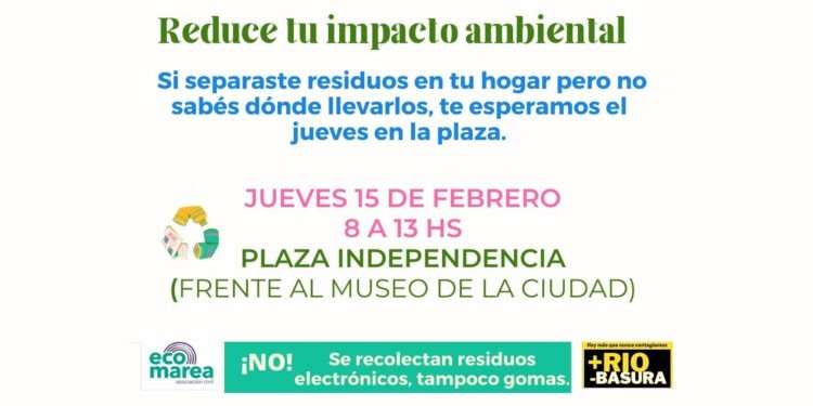 NUEVA CAMPAÑA DE RECOLECCIÓN DE RESIDUOS PARA REDUCIR EL IMPACTO AMBIENTAL.