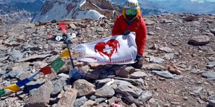 Carcarañense en el Aconcagua