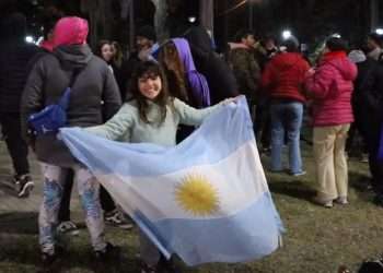 Argentina campeón. Festejos en la ciudad de Carcarañá
