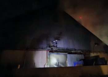 Incendio en la planta Bunge San jerónimo Sud