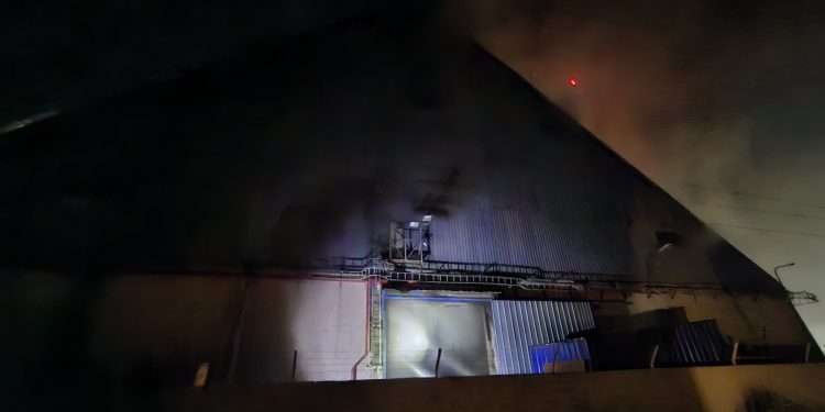 Incendio en la planta Bunge San jerónimo Sud