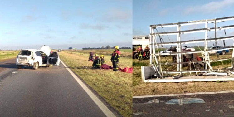 Accidente múltiple en la autopista Rosario-Córdoba: cuatro personas heridas