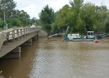 Avanzan los trabajos en el puente de Ruta 9