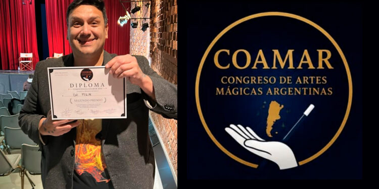 El mago Felipe Acosta obtuvo el segundo puesto en un importante certamen internacional